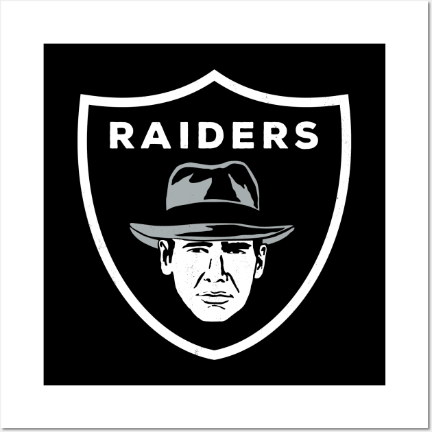 Indiana Raiders (Jones 81 – Double sided T-shirt design) Wall Art by thedesigngarden